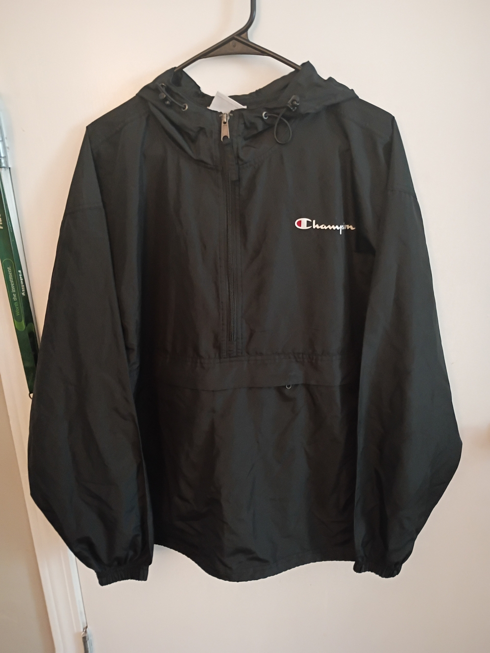 Champion Kids' Black Hooded Pullover Jacket